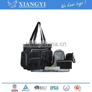 High Capacity 8 Pieces Diaper Tote Bag Set thumbnail-1