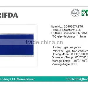 Graphic Lcd Panel 160x80 Dot Matrix STN Blue Lcd Display thumbnail-2