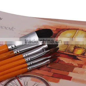 Wood Handle Nylon Material Hair Artist Brush Gift Set Paint Brush Hair Brush thumbnail-4
