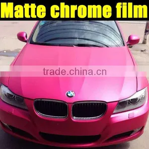 Matte Chrome Red Vinyl Film With Air Free Bubbles 1.52*20m per Roll thumbnail-2