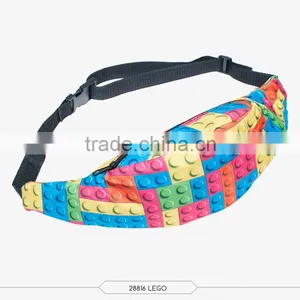Fashion Runner Waist Pack 3d Print Black Belt Waist Bag High Quality Wholesale Wearable Belt Bag With Zippers of Pouch Purses thumbnail-6
