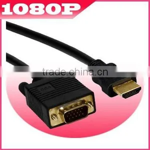 Gold HDMI to VGA Cable for PS3 HDTV HD DVD thumbnail-1