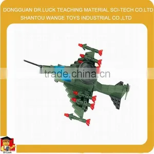 Educational Plastic Military Aircraft Building Block Toy thumbnail-1
