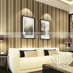 High Quality Modern Non Woven Stripe Wallpaper for Living Room thumbnail-1