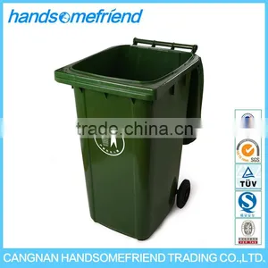 240 Liters Large Plastic Waste Bins With Wheels,Public Plastic Garbage Bin,Garden Rubbish Bin thumbnail-3