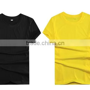 2016 Guangzhou LuoQi 160g Polyester Cotton O-neck Short Sleeve Print Cheap Promotion Custom Blank t Shirt thumbnail-6