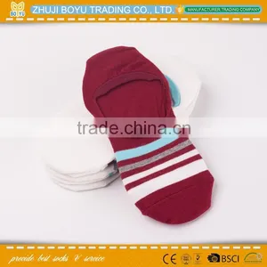 BY-161008 Lady Acrylic Woman Loafer Non-Slip Invisible Low Cut Boat Socks With Lurex thumbnail-4