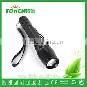 Bike Flashlight Professional Zoomable Emergency Flashlight High Power Super Waterproof Led Lamp by 2*18650 Battery With SOS Lamp thumbnail-5