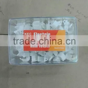 Supply White Circle Nail Cable Clamps 9mm Packaging as Customer Requested thumbnail-2