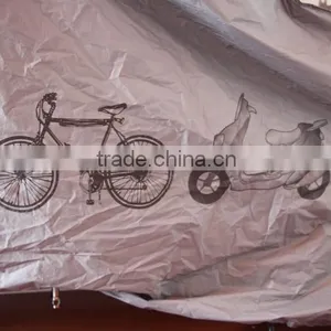 >>>easy Fold Waterproof Silver Polyester Mountain Bicycle Cover/ thumbnail-1