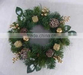 Handmade Christmas Pine Needle Wreath for Home Decor thumbnail-4
