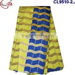 CL9510 Muti Color African French Lace High Quality African Embroidery Tulle Lace Fabric thumbnail-1