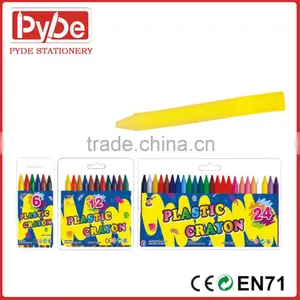 Non-toxic Plastic Colourful High Quality Wax Crayon Erasable thumbnail-1