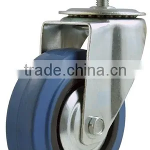 Elastic Blue Rubber Caster Industrial Series thumbnail-1