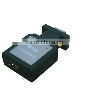 Hot Sale Low Price High-quality Mini VGA to HDMI Converter Connect PC to HDTV thumbnail-1