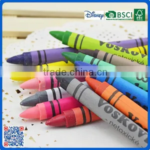 2016 Hot Sale Non-toxic 12 Color Crayon in Paper Box With Customized LOGO thumbnail-6