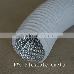 Aluminum Foil Coated White PVC Flexible Duct/Combined White PVC Duct Manufacturer thumbnail-2