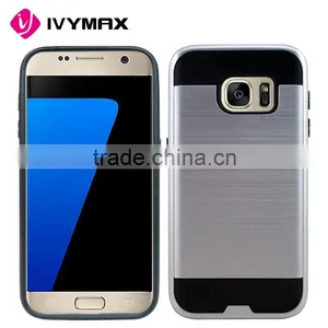 IVYMAX Top Quality Hybrid Metallic Rubberized Hard Cover Phone Case for Samsung Galaxy s7 thumbnail-5