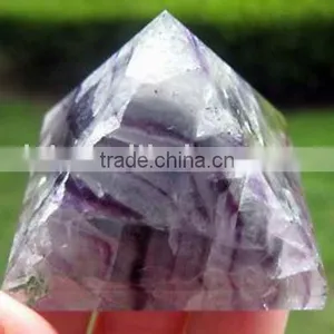 Natural Fluorite Crystal Pyramid thumbnail-1