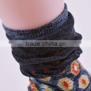 168N Lady Fashion Cotton Socks With 3 Layers of Ruffle Cuff Woman Sock Design Socks thumbnail-5
