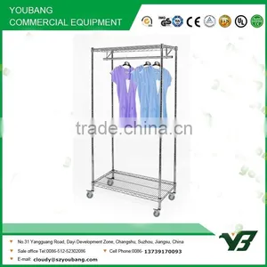 2015 Hot Sell NSF 36x18 Inch 3 Layer Chrome Living Room Wire Clothing Rack (YB-WS035) thumbnail-2