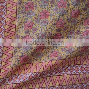 Indian Jaipur Handmade Cotton Voile Soft Fabric Printed Quilts/ Bed-cover/bed-sheets/quilt/throw thumbnail-3