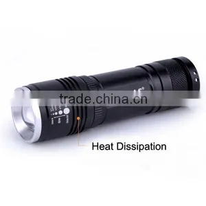 Trade Assurance Aluminum Waterproof 10w Rechargeable Police Flashlight thumbnail-5