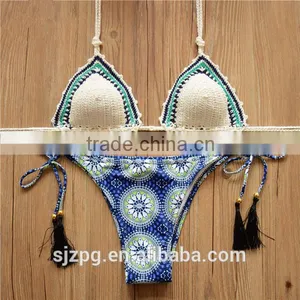 Triangle Crochet Bikini, Supplier of Crochet Handmade Knitted Bikini thumbnail-1