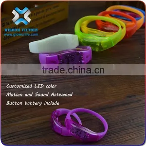 2016 Multi-function Sound Reactive Silicon Led Bracelet Watch thumbnail-5