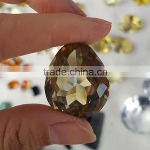 Tear Shaped Faceted Citrine Crytal Beads Crystal Pendulum Jewelry thumbnail-5