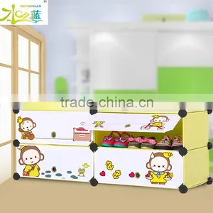 Newest Cartoon Design Shoe Storage Box Cabinet thumbnail-1