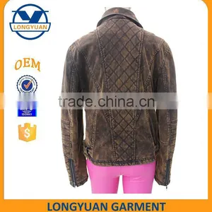 New Design Lasest Fashion Spring and Fall Style pu Leather Jacket for Woman thumbnail-2