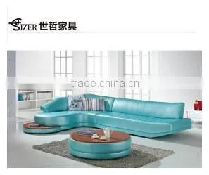 Fashionable Genuine Modern Leather Sofa Made in China thumbnail-1