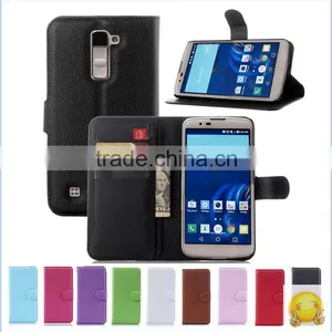 9 Colors Luxury Flip PU Leather Cover For LG K10 K7 K4 Wallet Phone Bag thumbnail-1