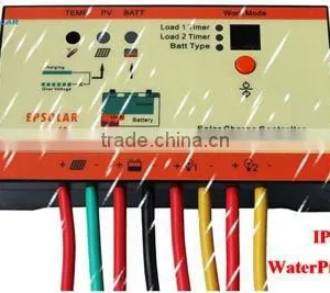 10A DC12V/24V Waterproof and Dual Load Output Solar Controller Regulator LS1024RPD thumbnail-2