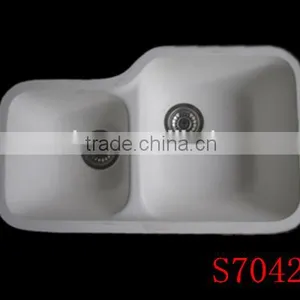 Kitchen Ware Acrylic Artificial Stone Kitchen Sink Double Bowls Resin Sink,wash Basin,Double Sinks Kitchen thumbnail-5