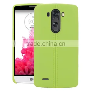 High Quality Phone Accessories Soft TPU Leather Pattern Finish Mobile Case Phone Back Cover for LG G3 thumbnail-4