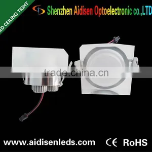 Good Quality 5W Square Crystal Led Ceiling Light. 220V thumbnail-1