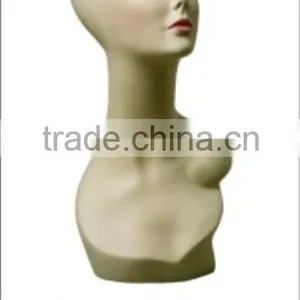 Fashion Fiberglass Realstic Hat Display Mannequin Heads thumbnail-6