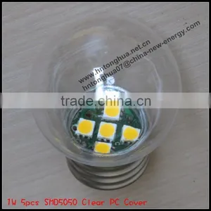 LED PC Clear Cover G45 Color Light Bulb 1W E27 / B22 , PC Cover , IP45 , CE & ROHS thumbnail-1