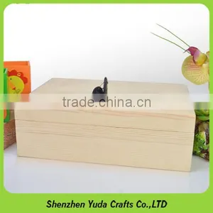 Shenzhen Yuda Manufacture MDF Box Crafts Wooden Locking Storage Box thumbnail-2