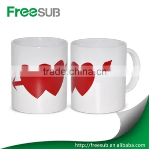 11oz Heart Shape Color Changing Wholesale Ceramic Personalized Photo Mugs thumbnail-4