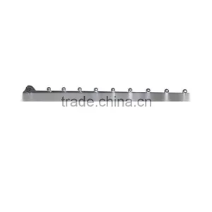 Chrome Oval Tube Slanting Tube Clothes Hanging Metal Display Hooks With Ball Stopper thumbnail-3