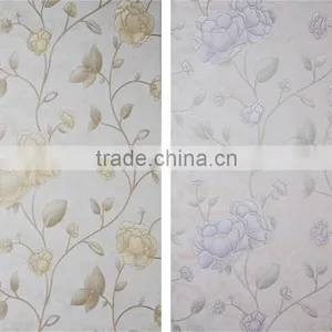 Decoration Materials Embossed Effect Pvc Wallpaper thumbnail-5