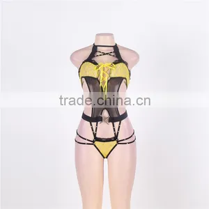 Wholesale Hot Sexy See Through Teddy Lingeries Sexy Nude Teddy Lingeries thumbnail-4