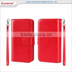 Crazy Horse Pattern Separable Case With Card Slot for Huawei G610 p8 Lite U8667 U8800 G606 thumbnail-4
