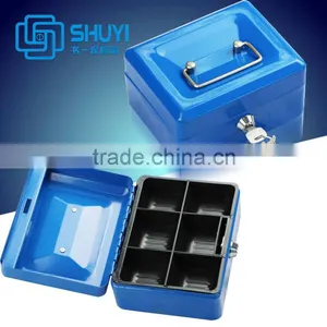 Small Metal Key Lock Cash Safe Secutity Box thumbnail-2