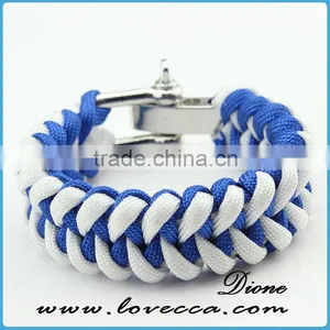 Different Paracord Bracelets Waves Style Outdoor Army Firestarter Bangles thumbnail-6