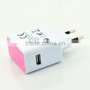High Quality Travel Adapter Plug Universal AC Power EU US USA AUS TO UK--- WPS-7 EU USB Power Adapter Travel Wall Charger thumbnail-5