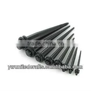 Single Black Ear Taper Stretcher Expander Gauge Plug thumbnail-1